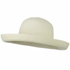 Jeanne Simmons Sewn Braid Kettle Brim Self Tie Hat