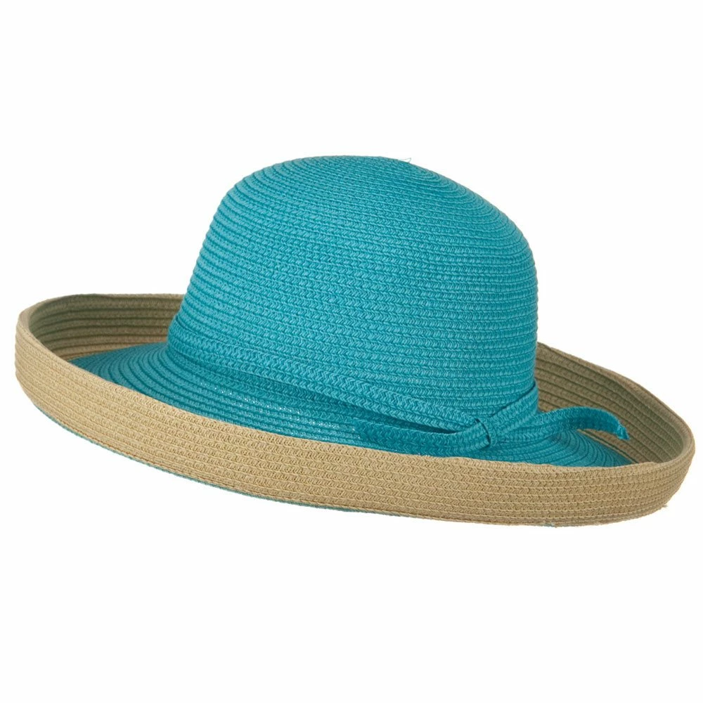 Jeanne Simmons Two Tone Wide Tan Kettle Brim Hat 4 Jeanne Simmons Two Tone Wide Tan Kettle Brim Hat - Image 2