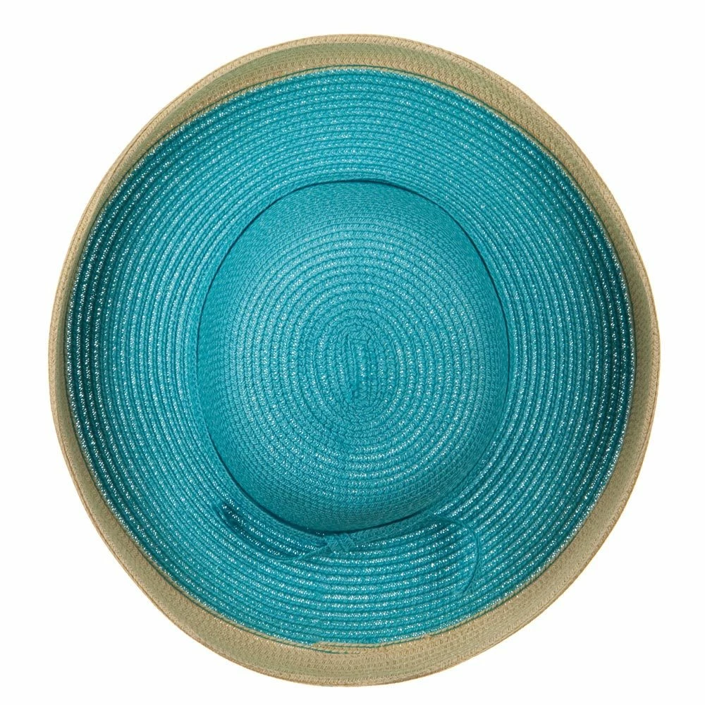 Jeanne Simmons Two Tone Wide Tan Kettle Brim Hat 7 Jeanne Simmons Two Tone Wide Tan Kettle Brim Hat - Image 5