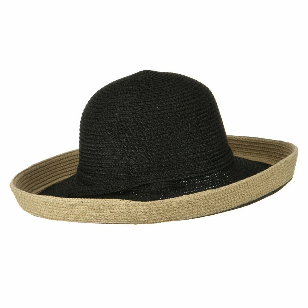 Jeanne Simmons Two Tone Wide Tan Kettle Brim Hat 10 Jeanne Simmons Two Tone Wide Tan Kettle Brim Hat - Image 8