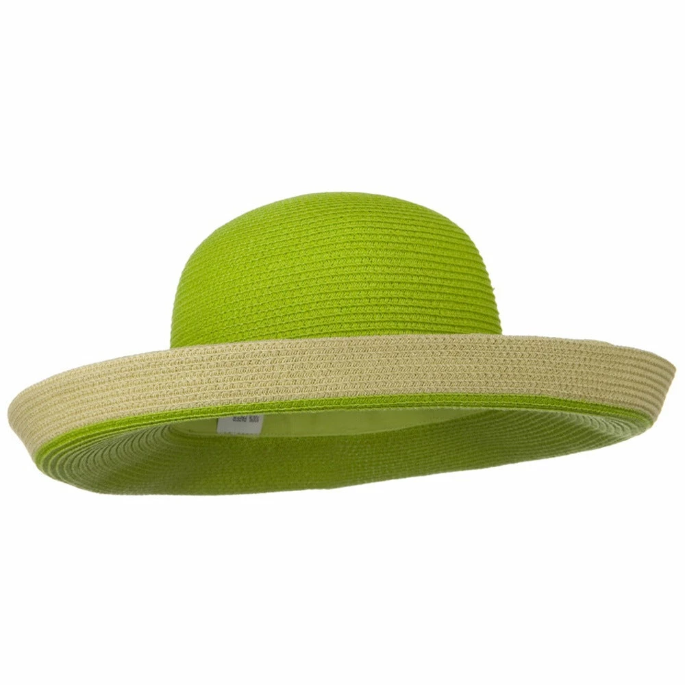 Jeanne Simmons Two Tone Wide Tan Kettle Brim Hat 26 Jeanne Simmons Two Tone Wide Tan Kettle Brim Hat - Image 24