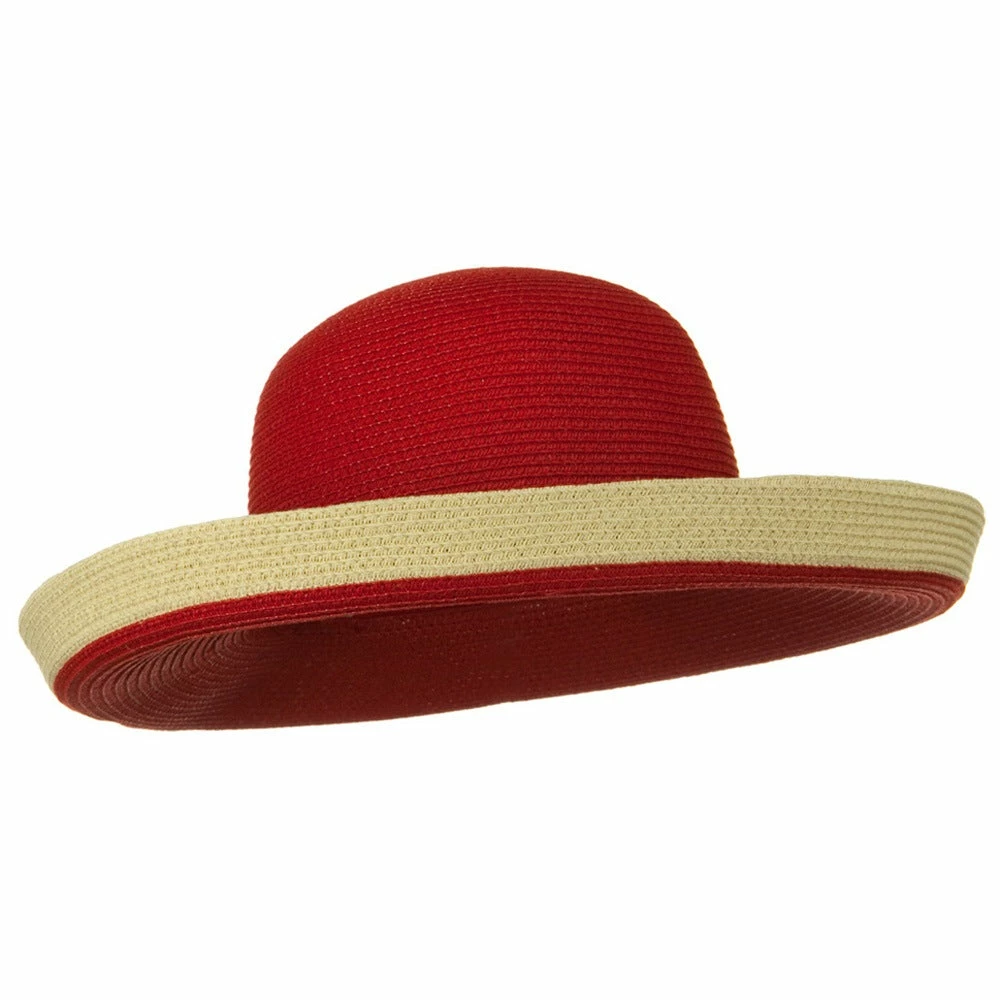 Jeanne Simmons Two Tone Wide Tan Kettle Brim Hat 31 Jeanne Simmons Two Tone Wide Tan Kettle Brim Hat - Image 29