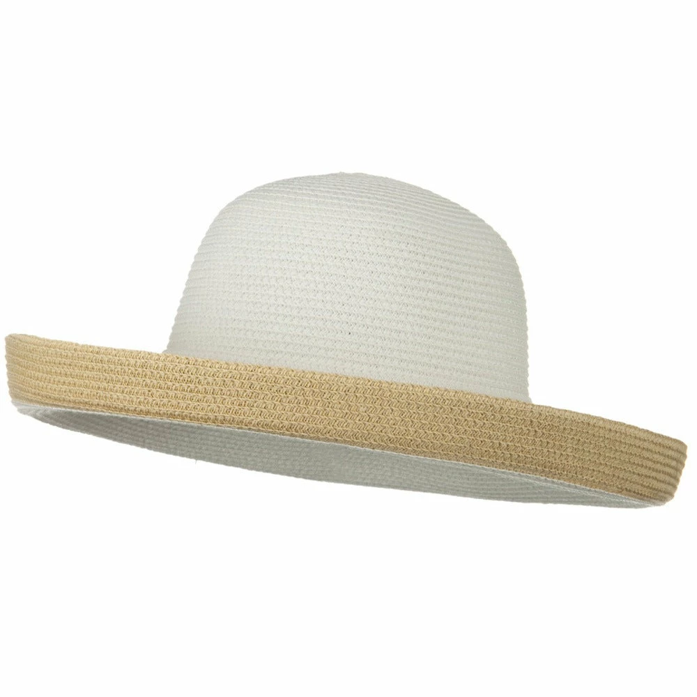 Jeanne Simmons Two Tone Wide Tan Kettle Brim Hat 13 Jeanne Simmons Two Tone Wide Tan Kettle Brim Hat - Image 11