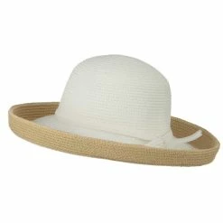 Jeanne Simmons Two Tone Wide Tan Kettle Brim Hat 43 Jeanne Simmons Two Tone Wide Tan Kettle Brim Hat -Adams Shop 1330675550 3