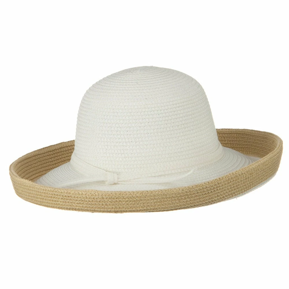 Jeanne Simmons Two Tone Wide Tan Kettle Brim Hat 15 Jeanne Simmons Two Tone Wide Tan Kettle Brim Hat - Image 13