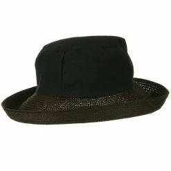 Jeanne Simmons Woman's Cotton Crown Kettle Brim Straw Hat -Adams Shop 1330677148 3