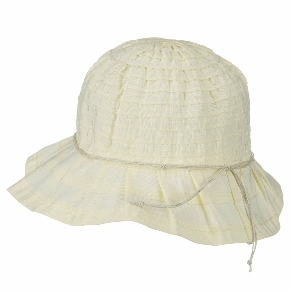 Jeanne Simmons Woman's Ribbon Short Brim Self Tie Hat 4 Jeanne Simmons Woman's Ribbon Short Brim Self Tie Hat - Image 2