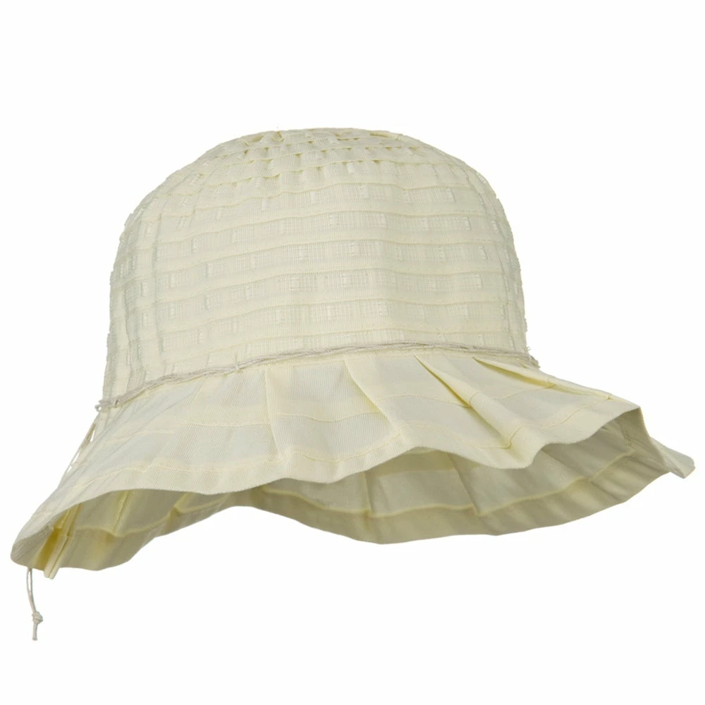 Jeanne Simmons Woman's Ribbon Short Brim Self Tie Hat 6 Jeanne Simmons Woman's Ribbon Short Brim Self Tie Hat - Image 4