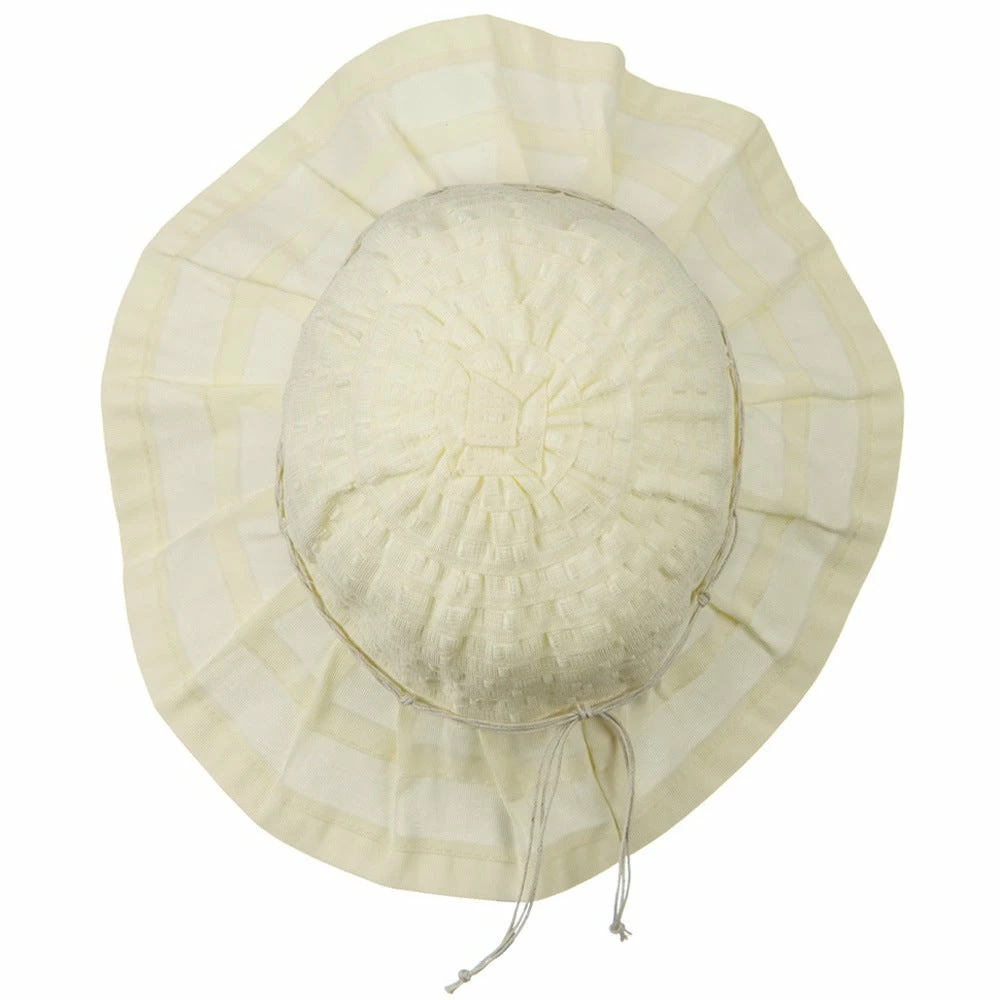 Jeanne Simmons Woman's Ribbon Short Brim Self Tie Hat 7 Jeanne Simmons Woman's Ribbon Short Brim Self Tie Hat - Image 5