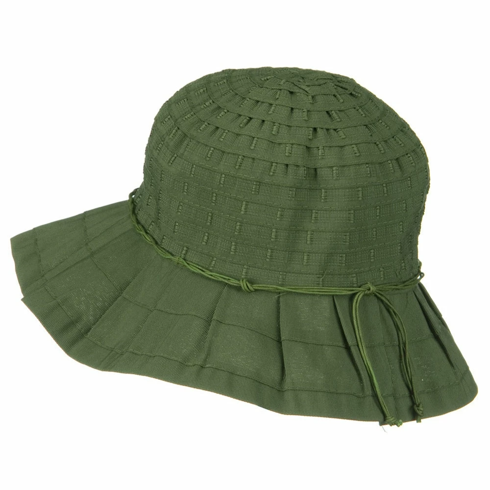 Jeanne Simmons Woman's Ribbon Short Brim Self Tie Hat 14 Jeanne Simmons Woman's Ribbon Short Brim Self Tie Hat - Image 12