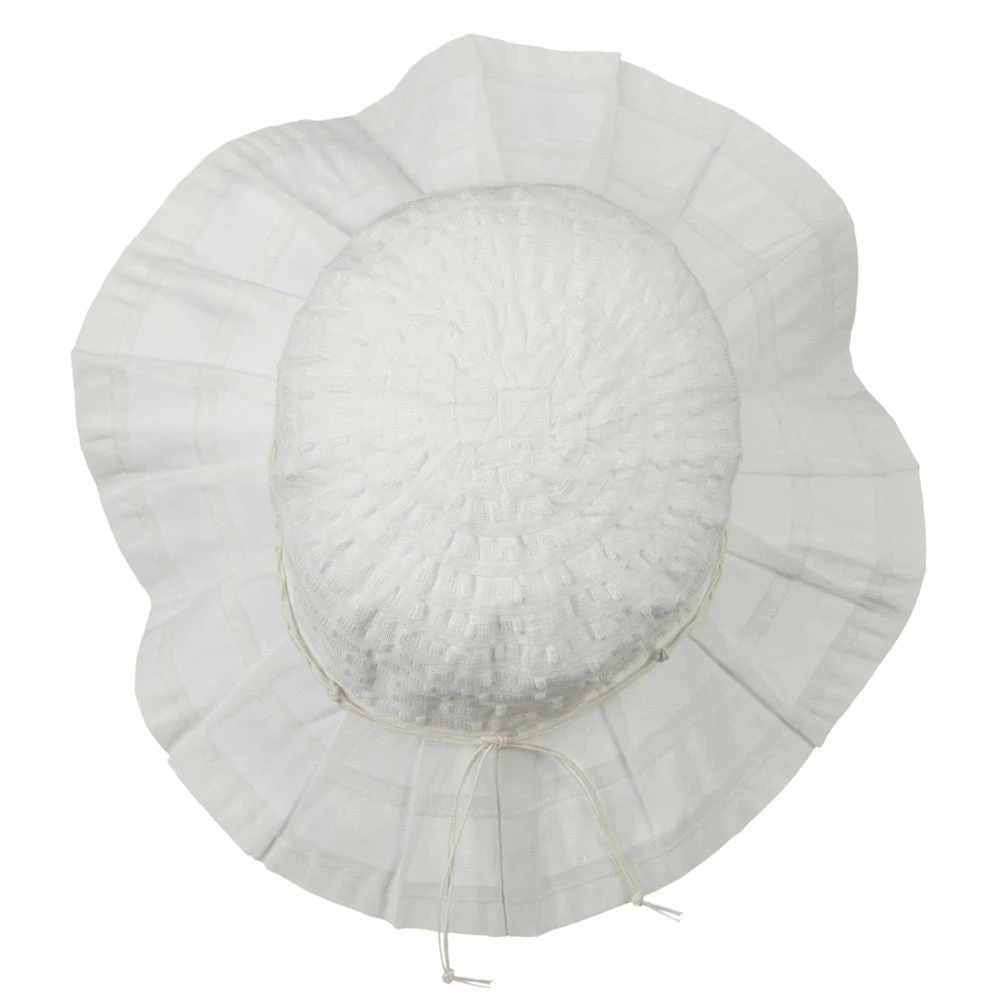 Jeanne Simmons Woman's Ribbon Short Brim Self Tie Hat 22 Jeanne Simmons Woman's Ribbon Short Brim Self Tie Hat - Image 20