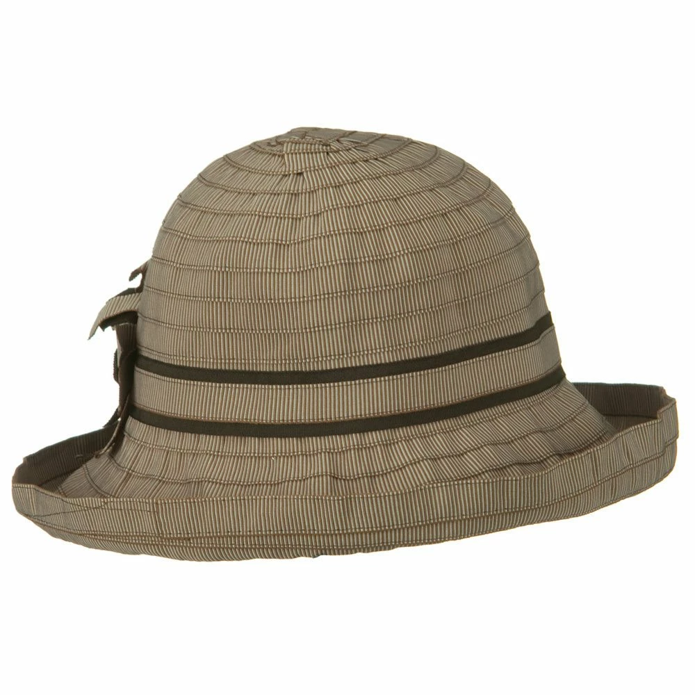 Jeanne Simmons Sewn Braid Ribbon Striped Brim Flower Hat 15 Jeanne Simmons Sewn Braid Ribbon Striped Brim Flower Hat - Image 13