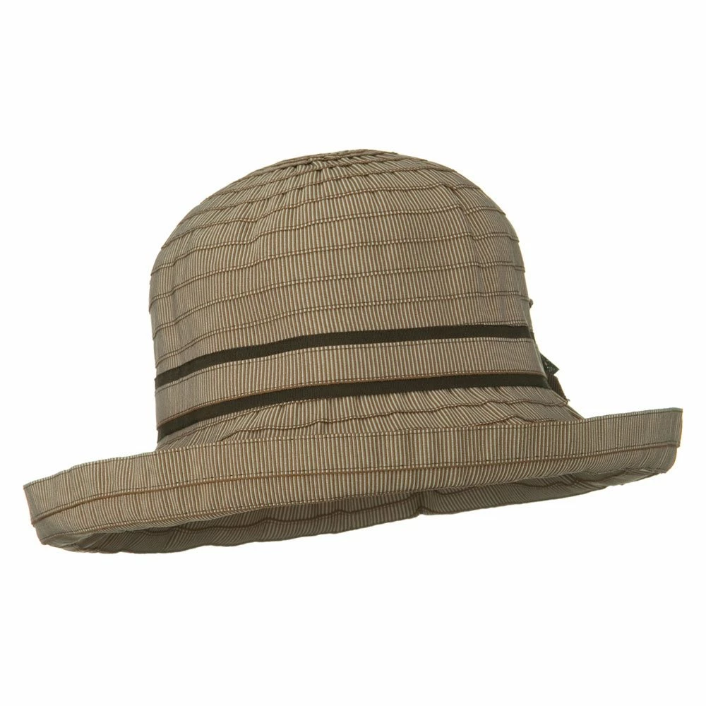 Jeanne Simmons Sewn Braid Ribbon Striped Brim Flower Hat 16 Jeanne Simmons Sewn Braid Ribbon Striped Brim Flower Hat - Image 14