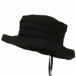 Jeanne Simmons Woman's Ribbon 3 Inch Brim Pleated Crown Hat