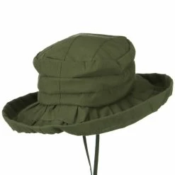 Jeanne Simmons Woman's Ribbon 3 Inch Brim Pleated Crown Hat -Adams Shop 1331216782 3
