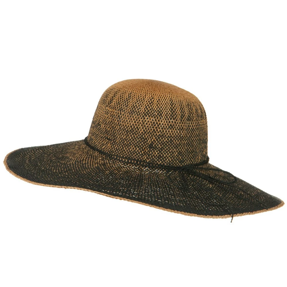 Jeanne Simmons Crushable 5 Inch Flat Brim Toyo Self Tie Hat 4 Jeanne Simmons Crushable 5 Inch Flat Brim Toyo Self Tie Hat - Image 2