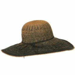 Jeanne Simmons Crushable 5 Inch Flat Brim Toyo Self Tie Hat 24 Jeanne Simmons Crushable 5 Inch Flat Brim Toyo Self Tie Hat -Adams Shop 1331217390 3