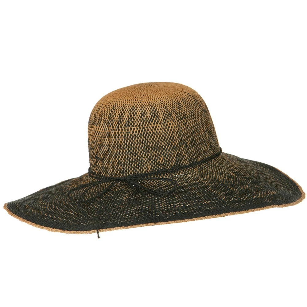 Jeanne Simmons Crushable 5 Inch Flat Brim Toyo Self Tie Hat 5 Jeanne Simmons Crushable 5 Inch Flat Brim Toyo Self Tie Hat - Image 3