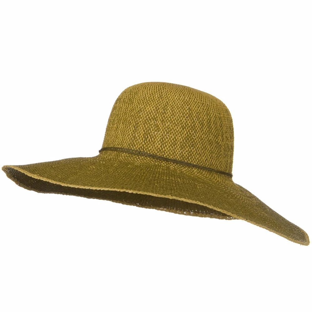 Jeanne Simmons Crushable 5 Inch Flat Brim Toyo Self Tie Hat 8 Jeanne Simmons Crushable 5 Inch Flat Brim Toyo Self Tie Hat - Image 6