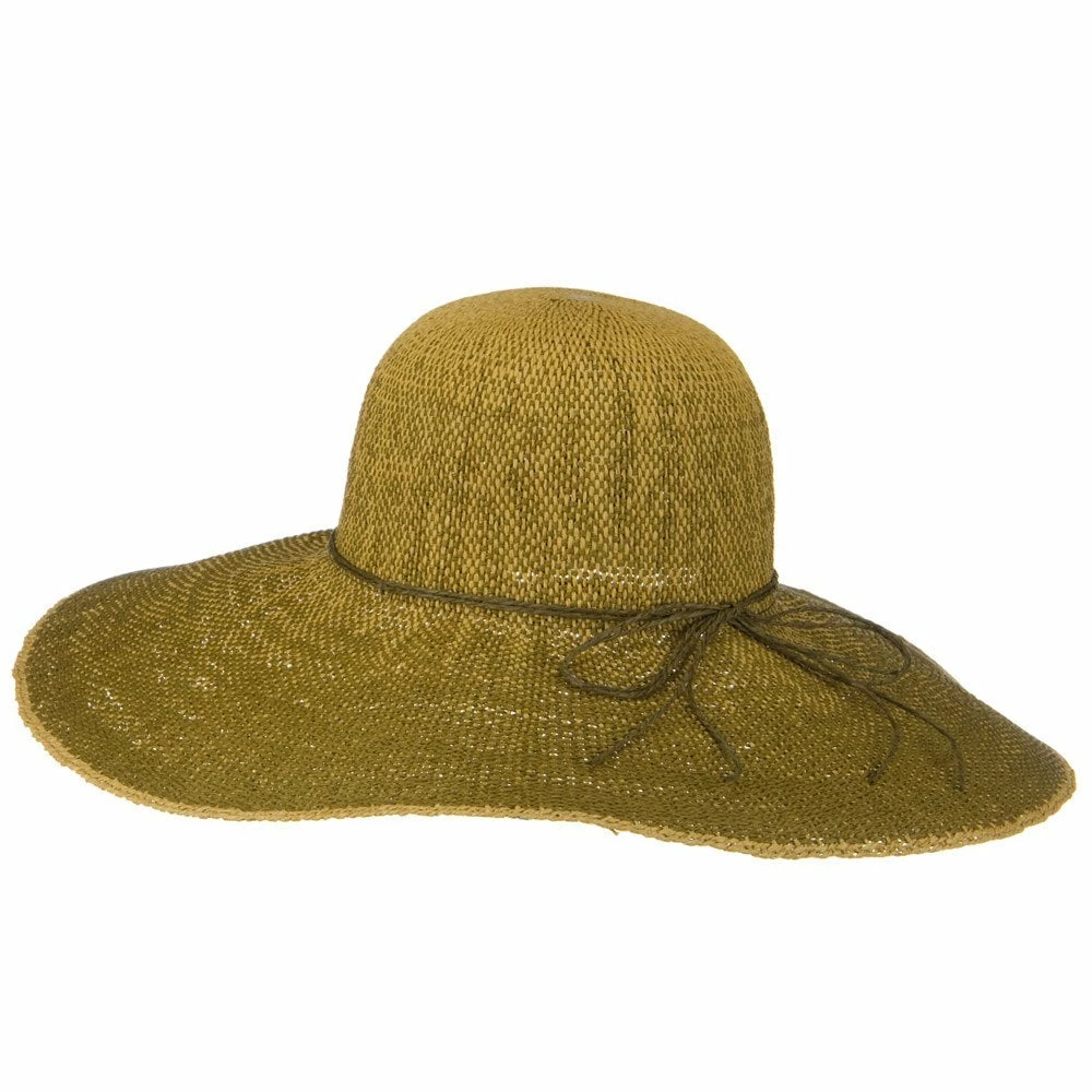 Jeanne Simmons Crushable 5 Inch Flat Brim Toyo Self Tie Hat 9 Jeanne Simmons Crushable 5 Inch Flat Brim Toyo Self Tie Hat - Image 7