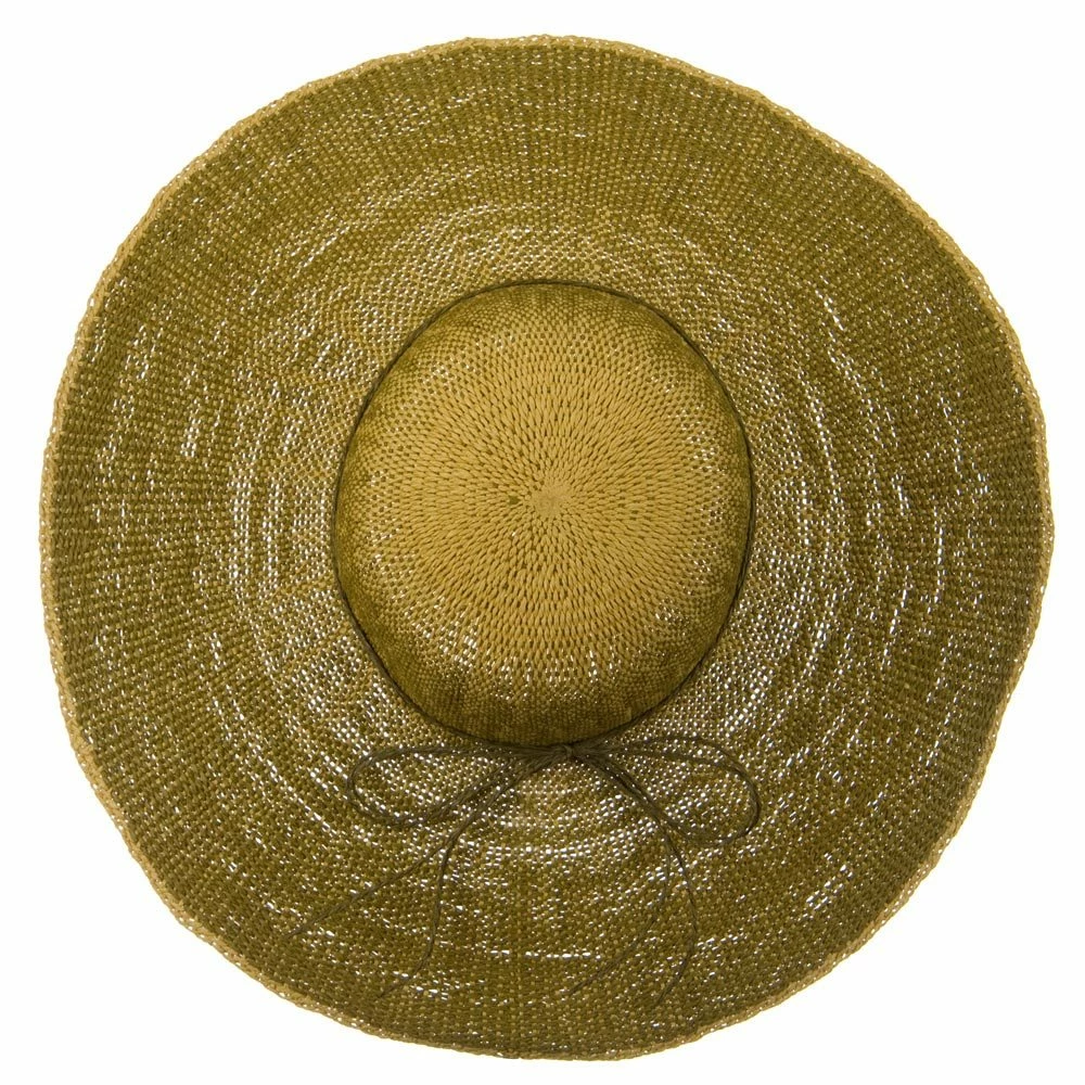 Jeanne Simmons Crushable 5 Inch Flat Brim Toyo Self Tie Hat 12 Jeanne Simmons Crushable 5 Inch Flat Brim Toyo Self Tie Hat - Image 10