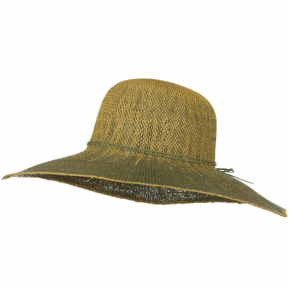 Jeanne Simmons Crushable 5 Inch Flat Brim Toyo Self Tie Hat 18 Jeanne Simmons Crushable 5 Inch Flat Brim Toyo Self Tie Hat - Image 16