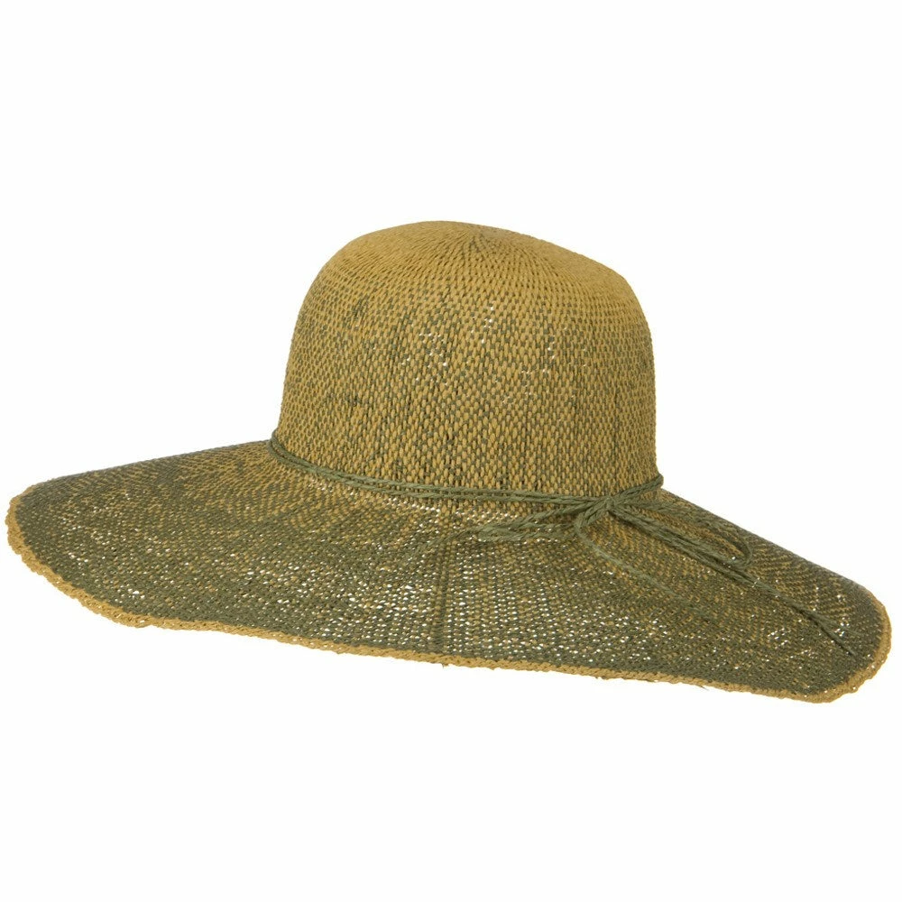 Jeanne Simmons Crushable 5 Inch Flat Brim Toyo Self Tie Hat 19 Jeanne Simmons Crushable 5 Inch Flat Brim Toyo Self Tie Hat - Image 17