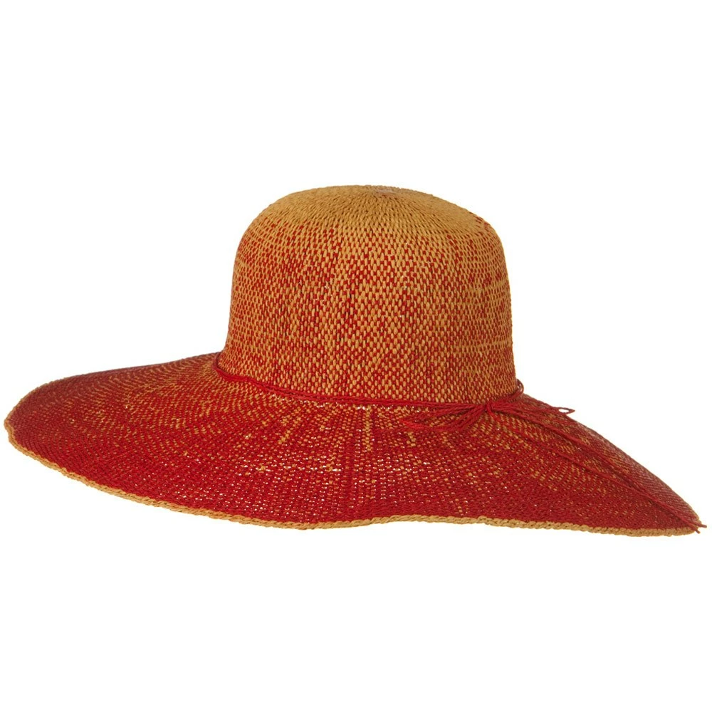 Jeanne Simmons Crushable 5 Inch Flat Brim Toyo Self Tie Hat 14 Jeanne Simmons Crushable 5 Inch Flat Brim Toyo Self Tie Hat - Image 12
