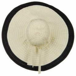 Jeanne Simmons Ribbon 8 Inch Wide Brim Edge Self Tie Hat -Adams Shop 1331562613 14