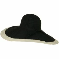 Jeanne Simmons Ribbon 8 Inch Wide Brim Edge Self Tie Hat -Adams Shop 1331562666 14