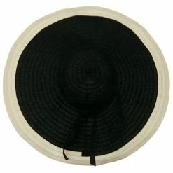 Jeanne Simmons Ribbon 8 Inch Wide Brim Edge Self Tie Hat -Adams Shop 1331562669 14