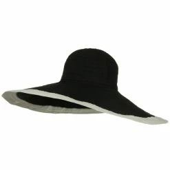 Jeanne Simmons Ribbon 8 Inch Wide Brim Edge Self Tie Hat -Adams Shop 1331562718 23