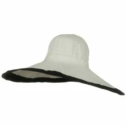 Jeanne Simmons Ribbon 8 Inch Wide Brim Edge Self Tie Hat -Adams Shop 1331562824 22