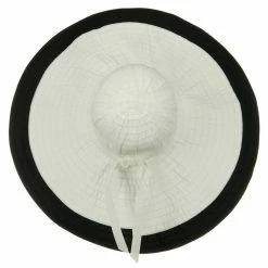 Jeanne Simmons Ribbon 8 Inch Wide Brim Edge Self Tie Hat -Adams Shop 1331562828 14