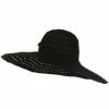 Jeanne Simmons Ribbon Toyo Braid Wide Brim Flower Self Tie Hat -Adams Shop 1331565660 7