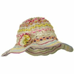 Jeanne Simmons Girl's Jute Ribbon Toyo Hat
