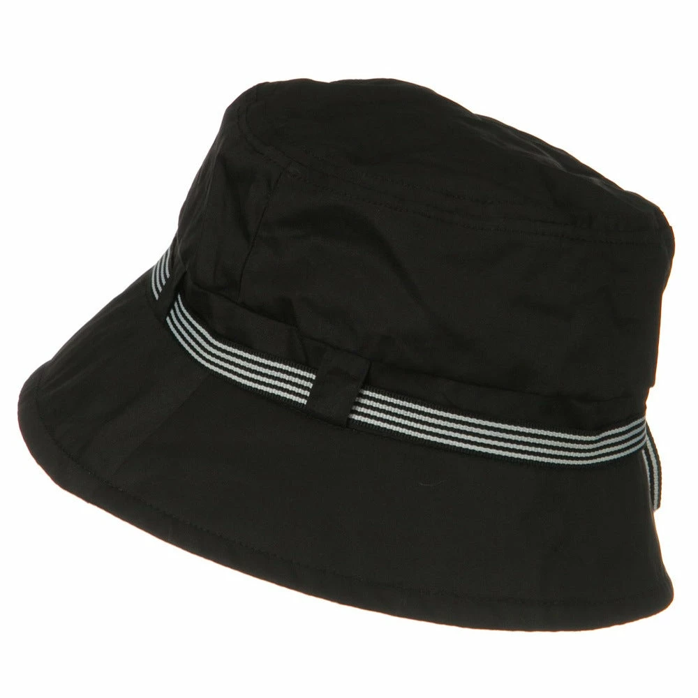 Jeanne Simmons Small Brim Stripe Ribbon Bucket Hat 4 Jeanne Simmons Small Brim Stripe Ribbon Bucket Hat - Image 2
