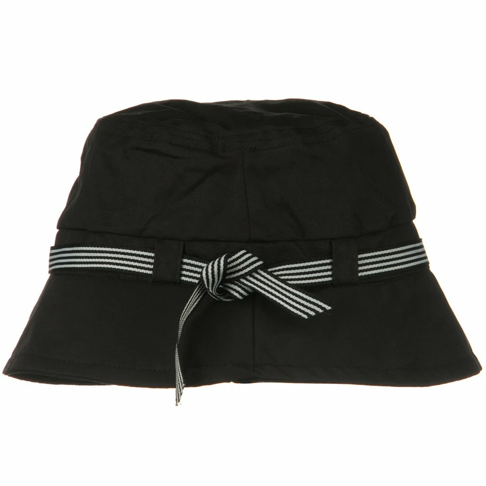Jeanne Simmons Small Brim Stripe Ribbon Bucket Hat 7 Jeanne Simmons Small Brim Stripe Ribbon Bucket Hat - Image 5