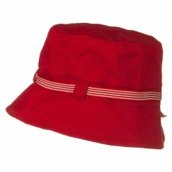 Jeanne Simmons Small Brim Stripe Ribbon Bucket Hat 38 Jeanne Simmons Small Brim Stripe Ribbon Bucket Hat -Adams Shop 1331735061 3