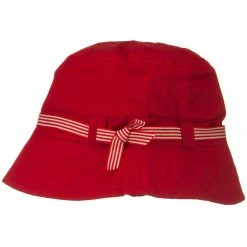 Jeanne Simmons Small Brim Stripe Ribbon Bucket Hat 41 Jeanne Simmons Small Brim Stripe Ribbon Bucket Hat -Adams Shop 1331735064 3