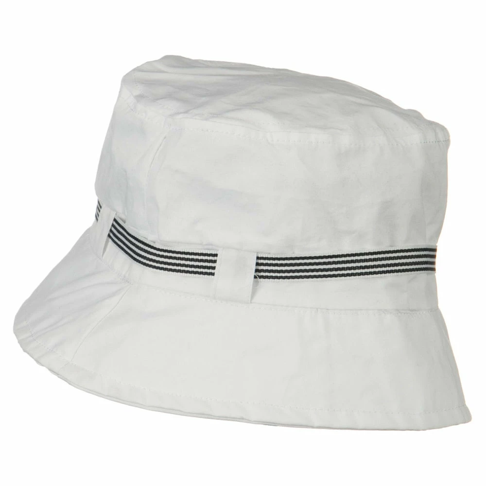 Jeanne Simmons Small Brim Stripe Ribbon Bucket Hat 14 Jeanne Simmons Small Brim Stripe Ribbon Bucket Hat - Image 12