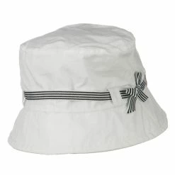 Jeanne Simmons Small Brim Stripe Ribbon Bucket Hat 34 Jeanne Simmons Small Brim Stripe Ribbon Bucket Hat -Adams Shop 1331735118 3