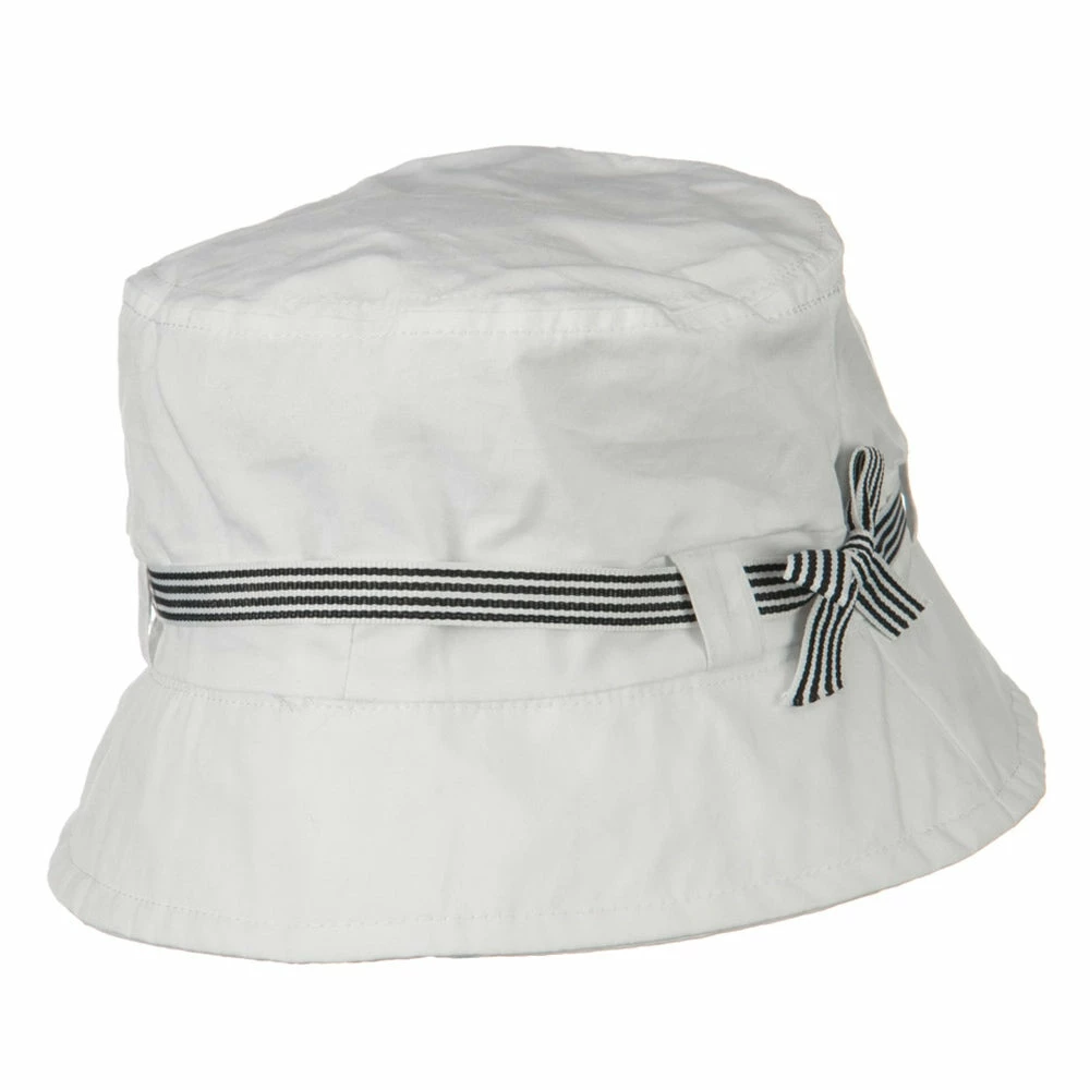 Jeanne Simmons Small Brim Stripe Ribbon Bucket Hat 15 Jeanne Simmons Small Brim Stripe Ribbon Bucket Hat - Image 13