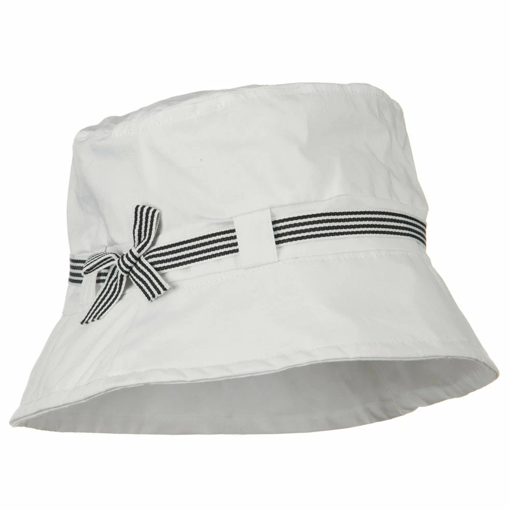 Jeanne Simmons Small Brim Stripe Ribbon Bucket Hat 16 Jeanne Simmons Small Brim Stripe Ribbon Bucket Hat - Image 14