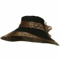 Jeanne Simmons Woman's Hat Cheetah 6 Inch Wide Brim Hat 17 Jeanne Simmons Woman's Hat Cheetah 6 Inch Wide Brim Hat -Adams Shop 1331741033 7