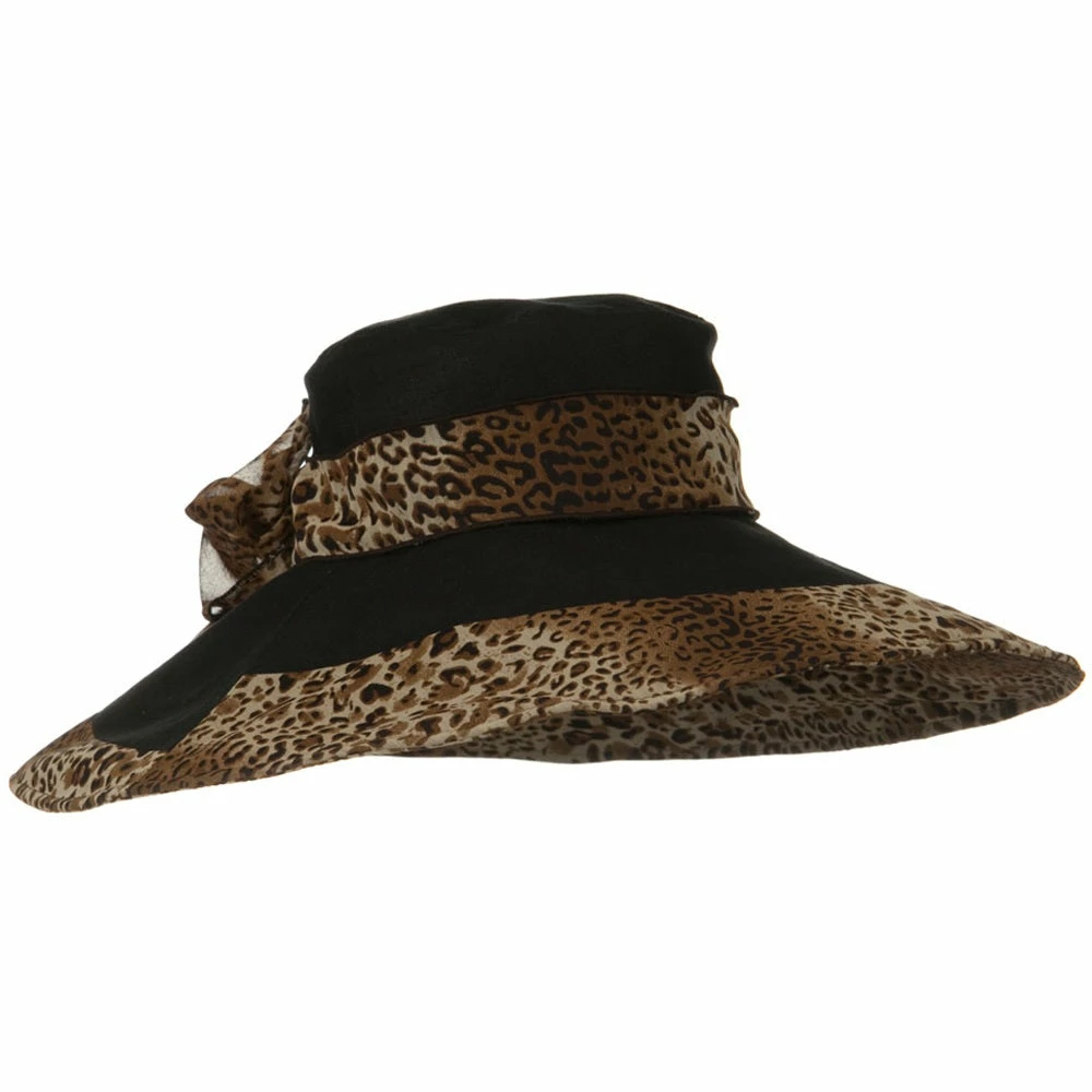 Jeanne Simmons Woman's Hat Cheetah 6 Inch Wide Brim Hat 11 Jeanne Simmons Woman's Hat Cheetah 6 Inch Wide Brim Hat - Image 9