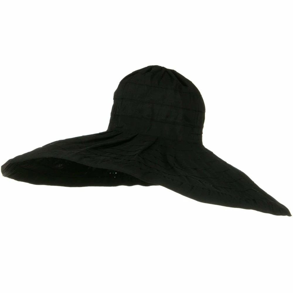 Jeanne Simmons Bold Stripe Sewn Ribbon 8 1-2 Inch Wide Brim Hat 3 Jeanne Simmons Bold Stripe Sewn Ribbon 8 1-2 Inch Wide Brim Hat