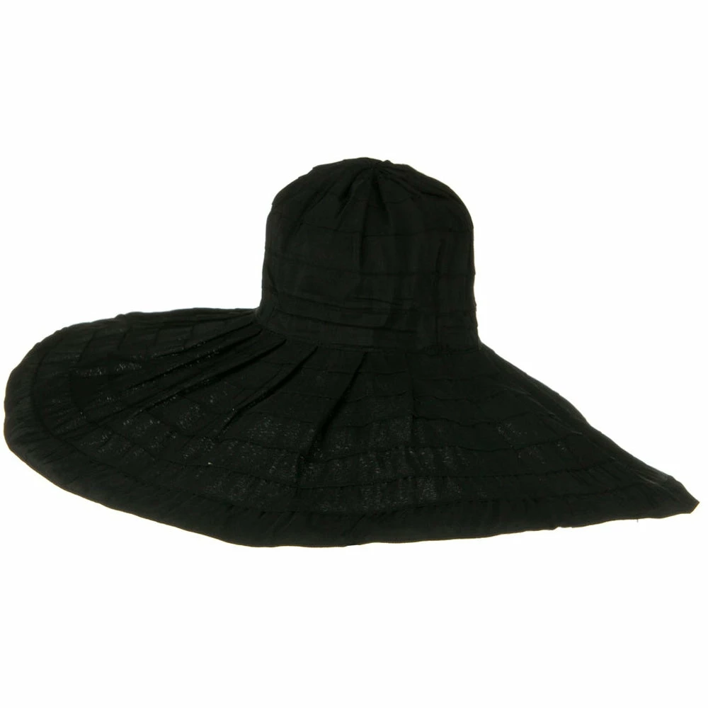 Jeanne Simmons Bold Stripe Sewn Ribbon 8 1-2 Inch Wide Brim Hat 4 Jeanne Simmons Bold Stripe Sewn Ribbon 8 1-2 Inch Wide Brim Hat - Image 2
