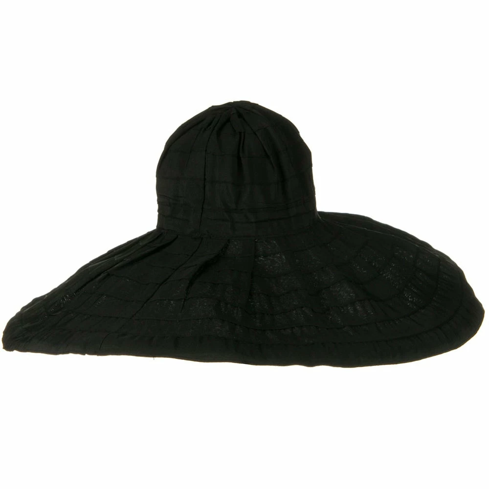 Jeanne Simmons Bold Stripe Sewn Ribbon 8 1-2 Inch Wide Brim Hat 5 Jeanne Simmons Bold Stripe Sewn Ribbon 8 1-2 Inch Wide Brim Hat - Image 3