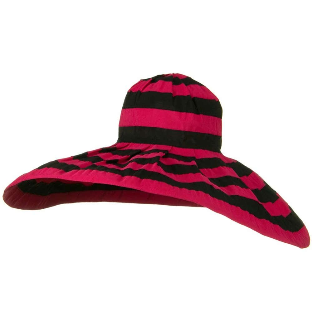 Jeanne Simmons Bold Stripe Sewn Ribbon 8 1-2 Inch Wide Brim Hat 8 Jeanne Simmons Bold Stripe Sewn Ribbon 8 1-2 Inch Wide Brim Hat - Image 6